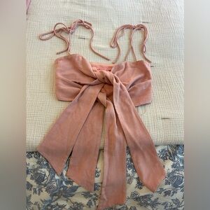 Light pink tie top - verge girl